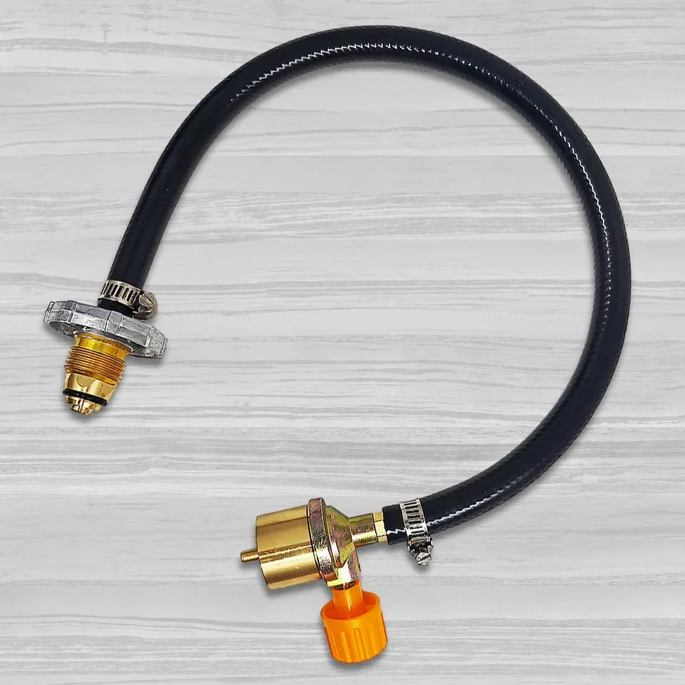 Propane Extension Hose Copper Gas Cylinder Filling Gas AdapterON-Off Control Valve For Outdoor Camping for Outdoor Camping