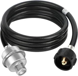 Propane Fuel Filter F273699 with 6FT Hose and QCC1/Type1 Adapter Connect 20-45 lb Propane Tanks, Propane Adapter Hose, Compatible with Mr heater Buddy and Big Buddy