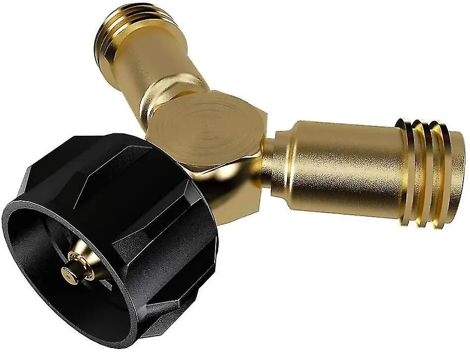 Propane Tank Y-splitter, Propane Adapter 2 Way Valve For A 20lb Lp Gas Cylinder