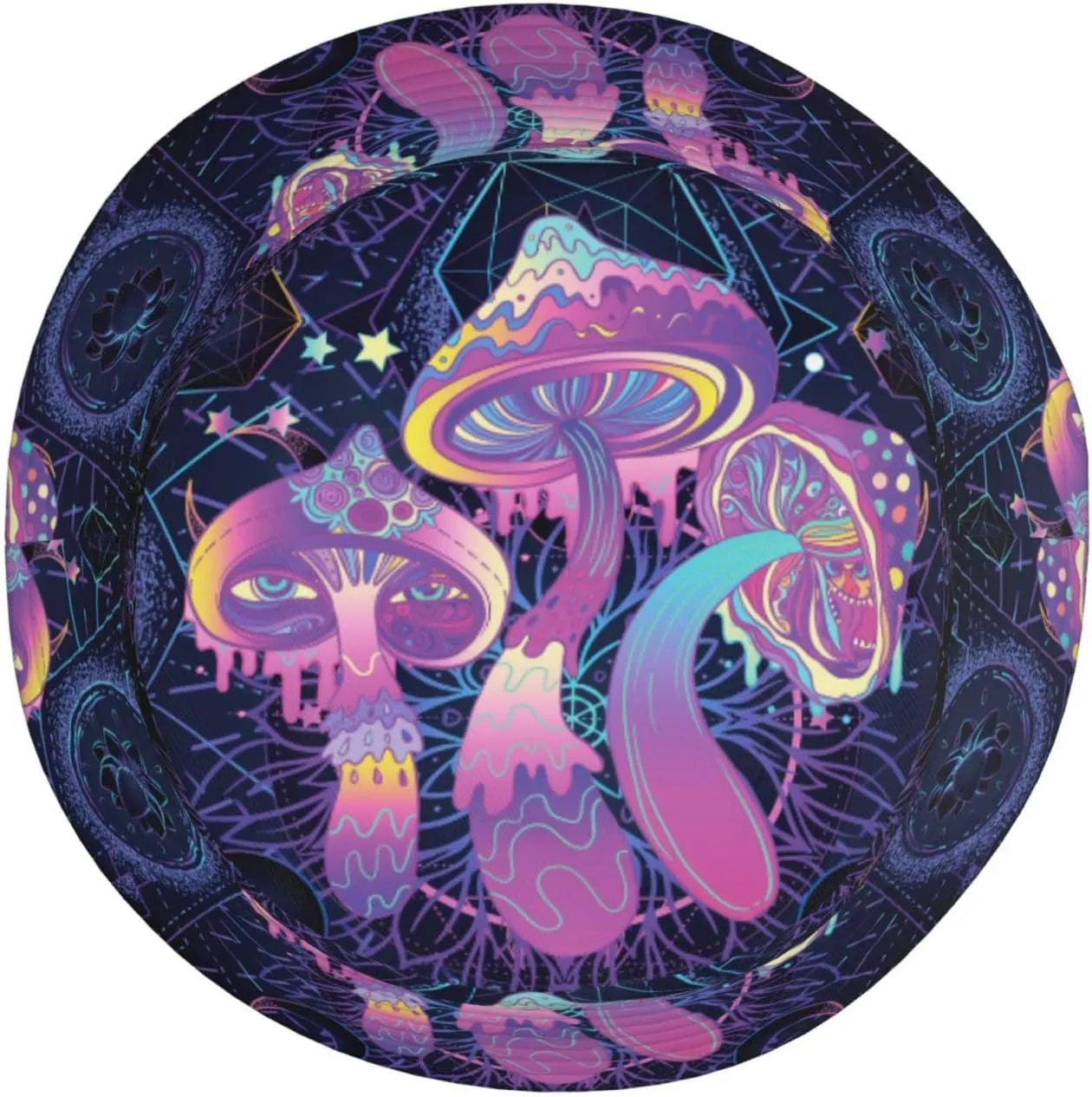 Psychedelic Mushrooms 60s Hippie Boho Bucket Hat for Men Women Fisherman Hat Packable Sun Cap Travel Outdoor Beach Caps