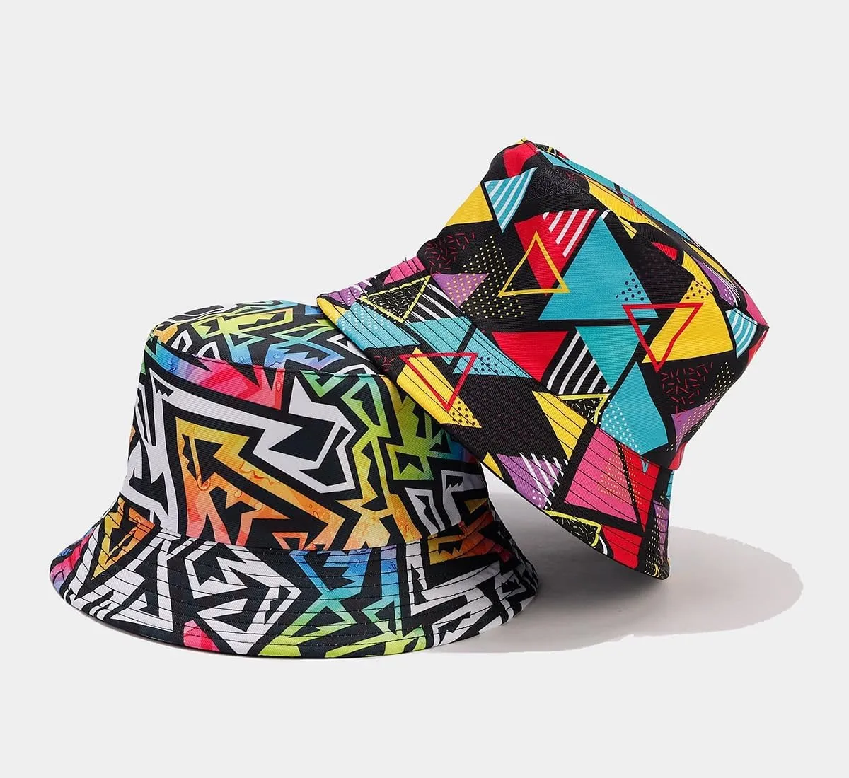 Quanhaigou Bucket Hat for Men Women,Packable Reversible Printed Sun Hats,Fisherman Outdoor Summer Travel Hiking Beach Caps