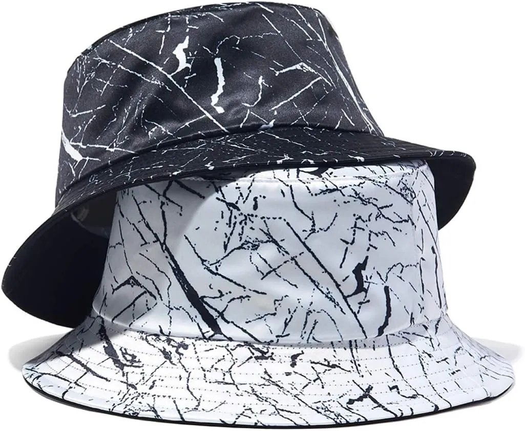 Quanhaigou Bucket Hat for Men Women,Packable Reversible Printed Sun Hats,Fisherman Outdoor Summer Travel Hiking Beach Caps