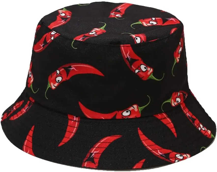 Quanhaigou Bucket Hat for Men Women,Packable Reversible Printed Sun Hats,Fisherman Outdoor Summer Travel Hiking Beach Caps