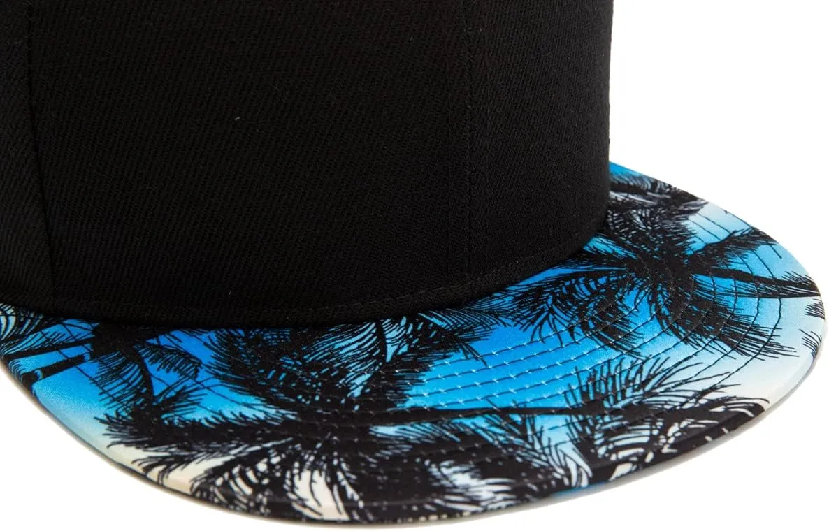 Quanhaigou Snapback Hat for Men Women,Hip Hop Style Colorful Flat Bill Hats Teens Adjustable Baseball Cap