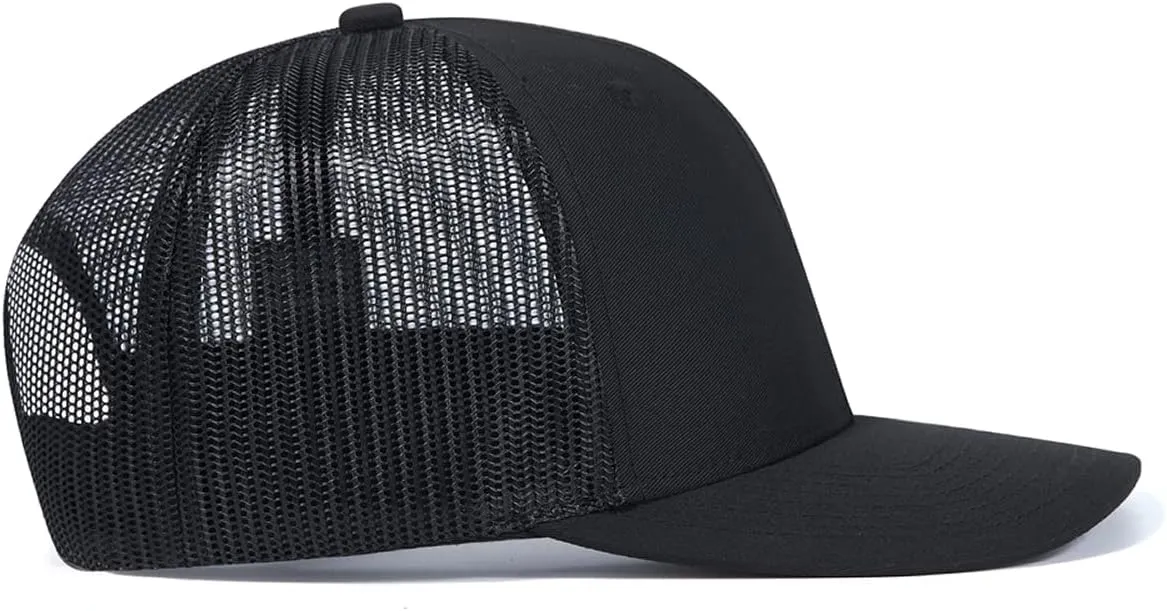 Quanhaigou Trucker Hat - Mesh Snap Back - Unisex Adjustable Baseball Cap - Outdoor Hats for Men Women