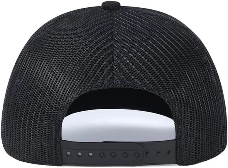 Quanhaigou Trucker Hat - Mesh Snap Back - Unisex Adjustable Baseball Cap - Outdoor Hats for Men Women