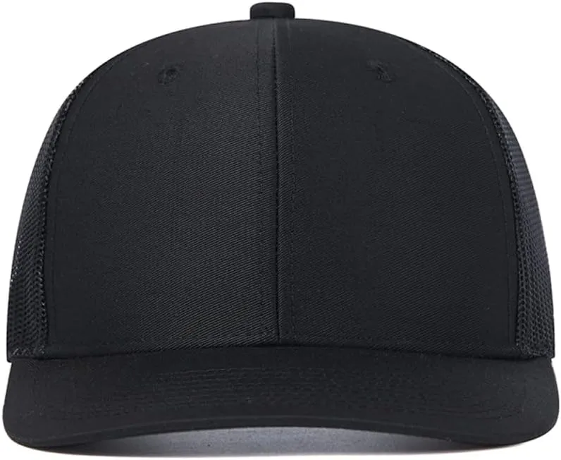 Quanhaigou Trucker Hat - Mesh Snap Back - Unisex Adjustable Baseball Cap - Outdoor Hats for Men Women
