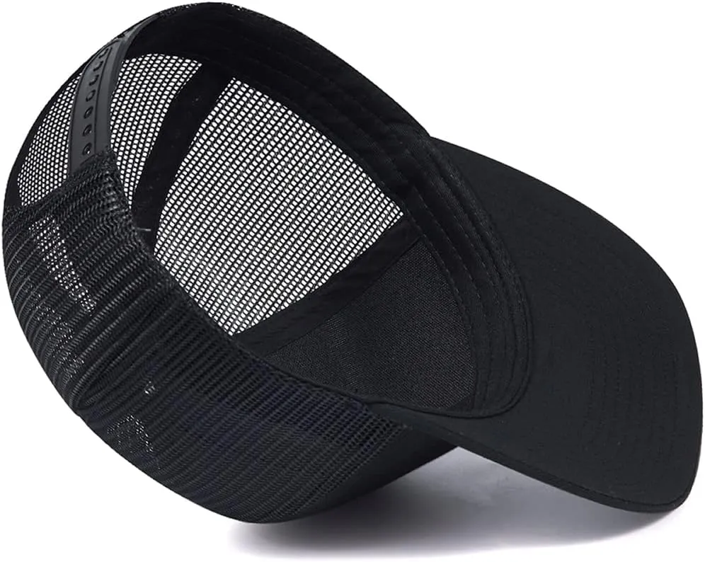 Quanhaigou Trucker Hat - Mesh Snap Back - Unisex Adjustable Baseball Cap - Outdoor Hats for Men Women