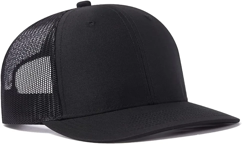 Quanhaigou Trucker Hat - Mesh Snap Back - Unisex Adjustable Baseball Cap - Outdoor Hats for Men Women