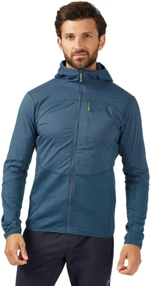 Rab Men's Ascendor Summit Full-Zip Lightweight Hooded Fleece Jacket for Climbing, Hiking, & Mountaineering