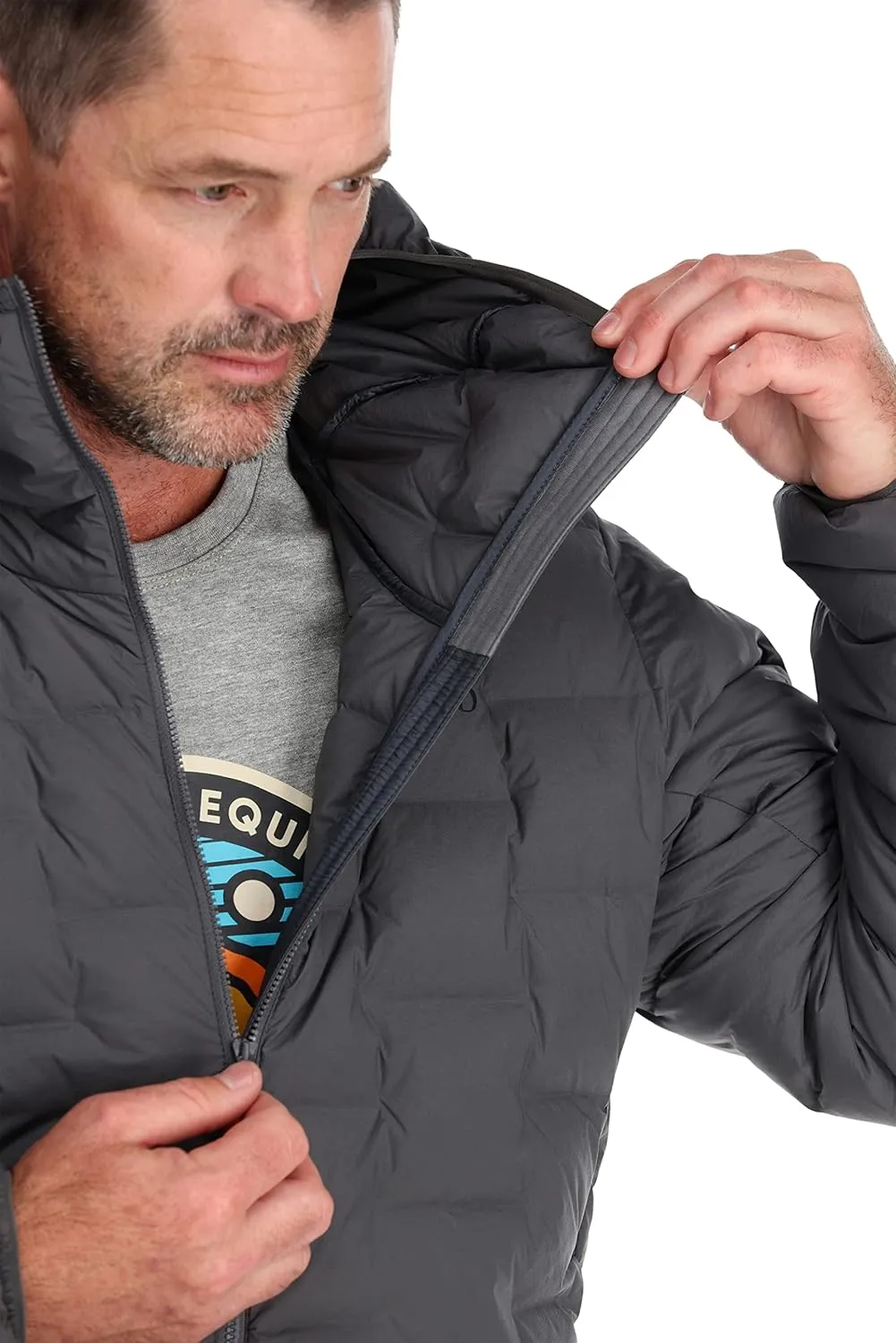 Rab Men's Cubit Stretch Down Hoody for Hiking, Climbing, and Skiing