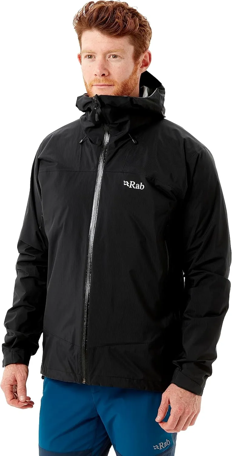 Rab Men's Downpour Plus 2.0 Waterproof Breathable Jacket for Hiking & Climbing
