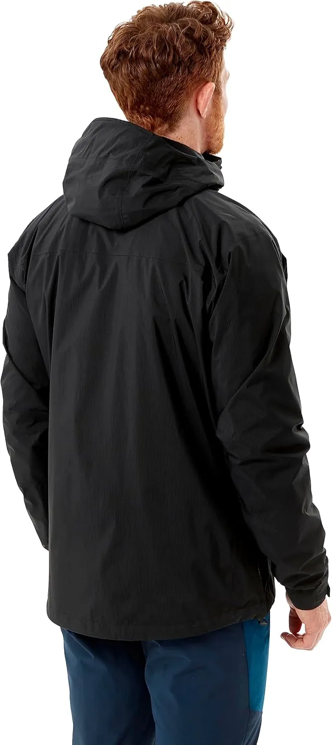 Rab Men's Downpour Plus 2.0 Waterproof Breathable Jacket for Hiking & Climbing