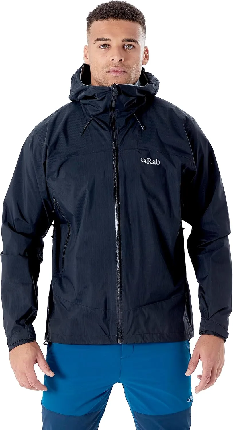 Rab Men's Downpour Plus 2.0 Waterproof Breathable Jacket for Hiking & Climbing