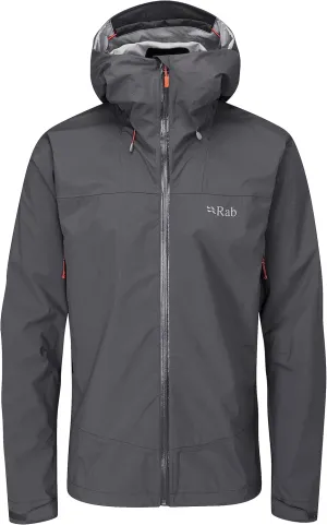 Rab Men's Downpour Plus 2.0 Waterproof Breathable Jacket for Hiking & Climbing