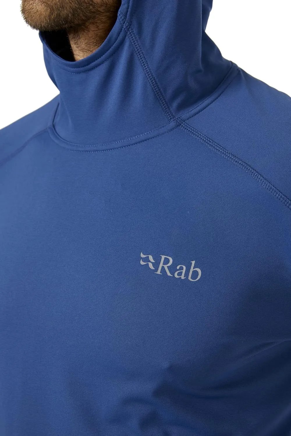 Rab Men's Force Hoody Lightweight Long-Sleeve Hooded Baselayer Shirt for Hiking, Climbing, & Trail Running