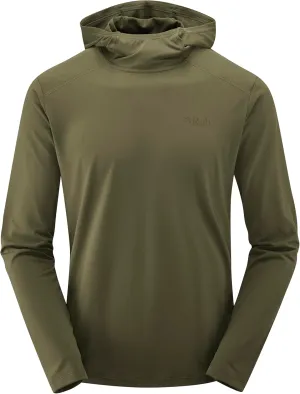 Rab Men's Force Hoody Lightweight Long-Sleeve Hooded Baselayer Shirt for Hiking, Climbing, & Trail Running