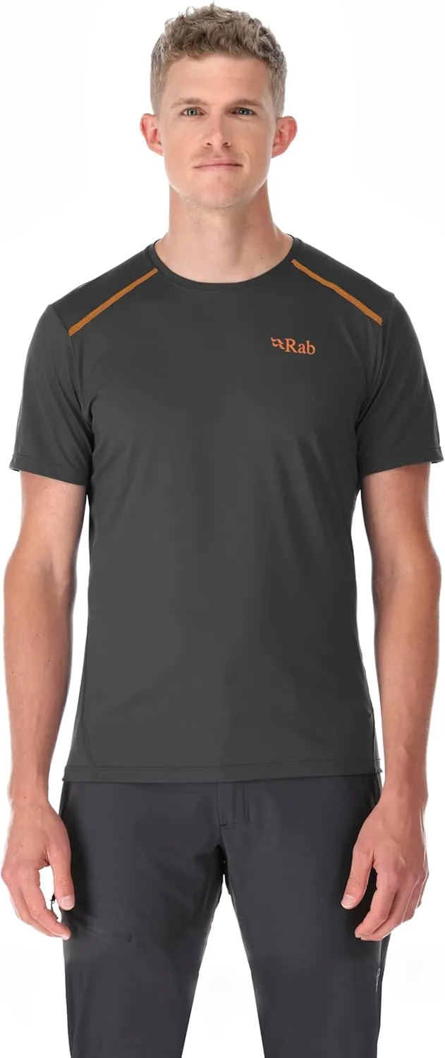 Rab Men's Force Tee - Lightweight T-Shirt for Hiking, Climbing, & Trail Running
