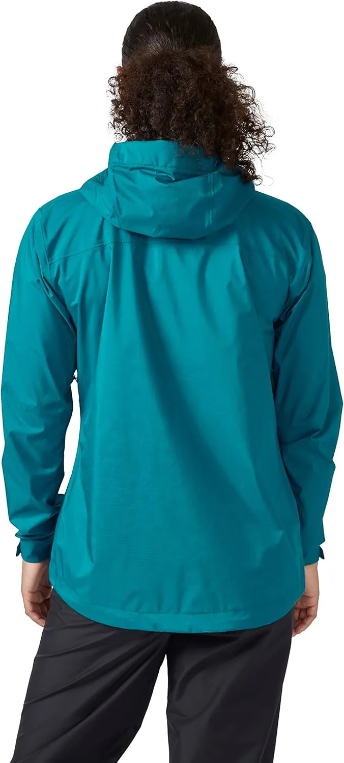 Rab Women's Downpour Plus 2.0 Waterproof Breathable Jacket for Hiking & Climbing