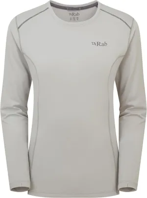 Rab Women's Force LS Tee - Lightweight Long-Sleeve T-Shirt for Hiking, Climbing, & Trail Running