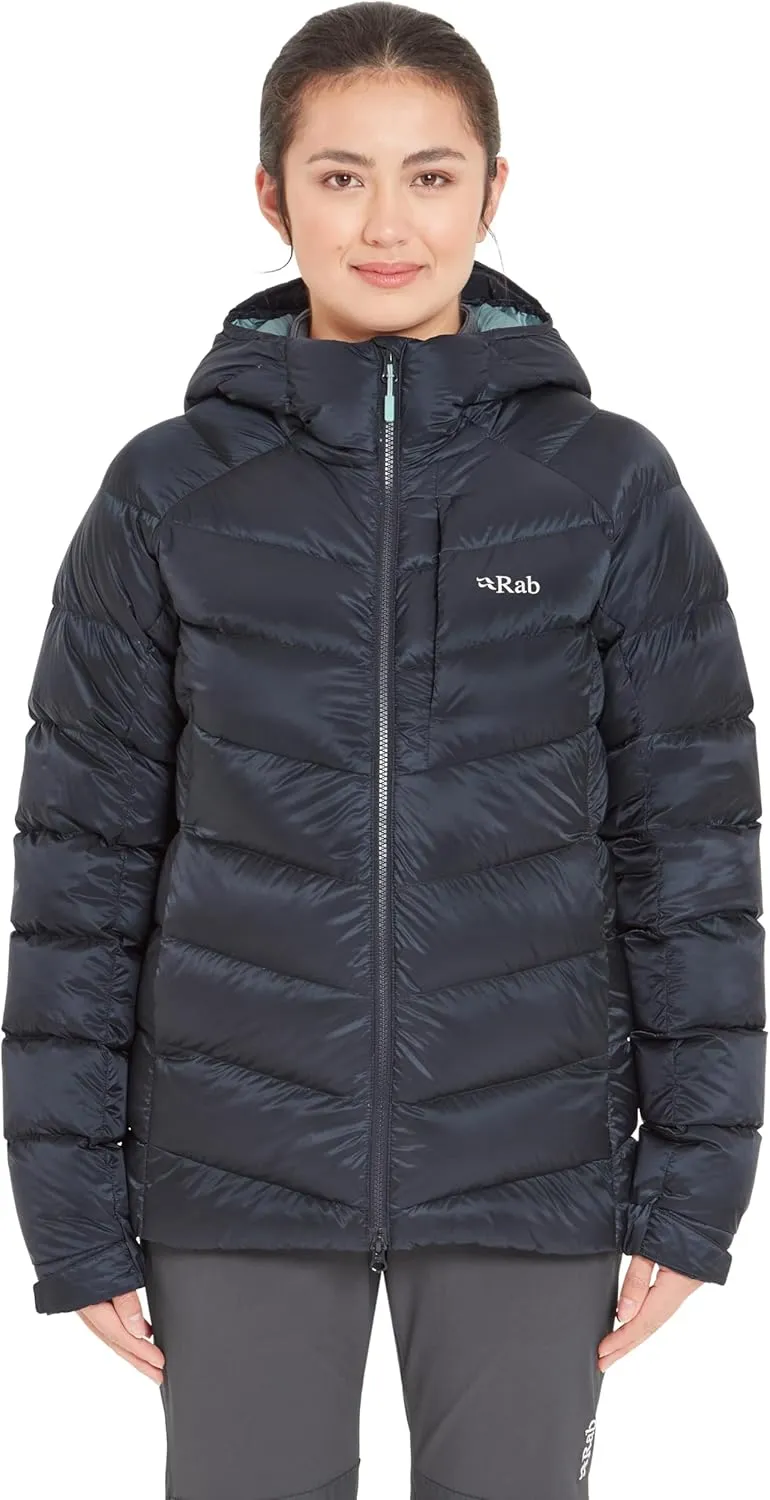 Rab Women's Glaceon Pro Jacket Lightweight Down Coat for Hiking, Climbing, & Mountaineering