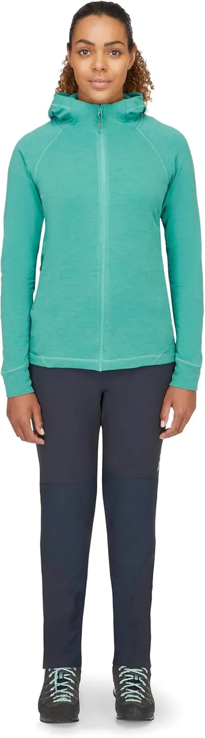 Rab Women's Nexus Hoody - Full-Zip Lightweight Fleece Jacket for Hiking & Climbing