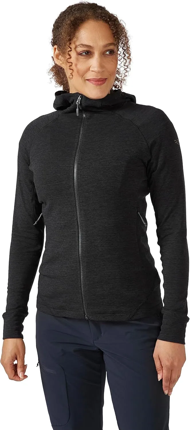 Rab Women's Nexus Hoody - Full-Zip Lightweight Fleece Jacket for Hiking & Climbing