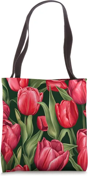 Realism Tulips Tote Bag