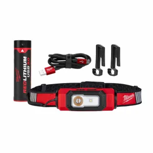 REDLITHIUM™ USB RECHARGEABLE BEACON HARD HAT LIGHT 3.0AH KIT - L4HLVIS301