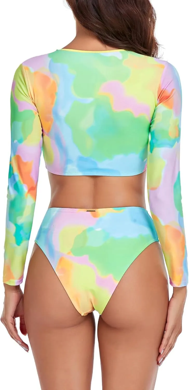 RELLECIGA Women's Long Sleeve Crop Set