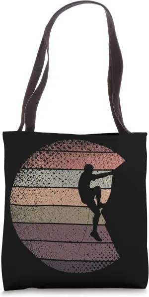 Retro Climber Climb Sports Hobby Bouldering Climbing Tote Bag