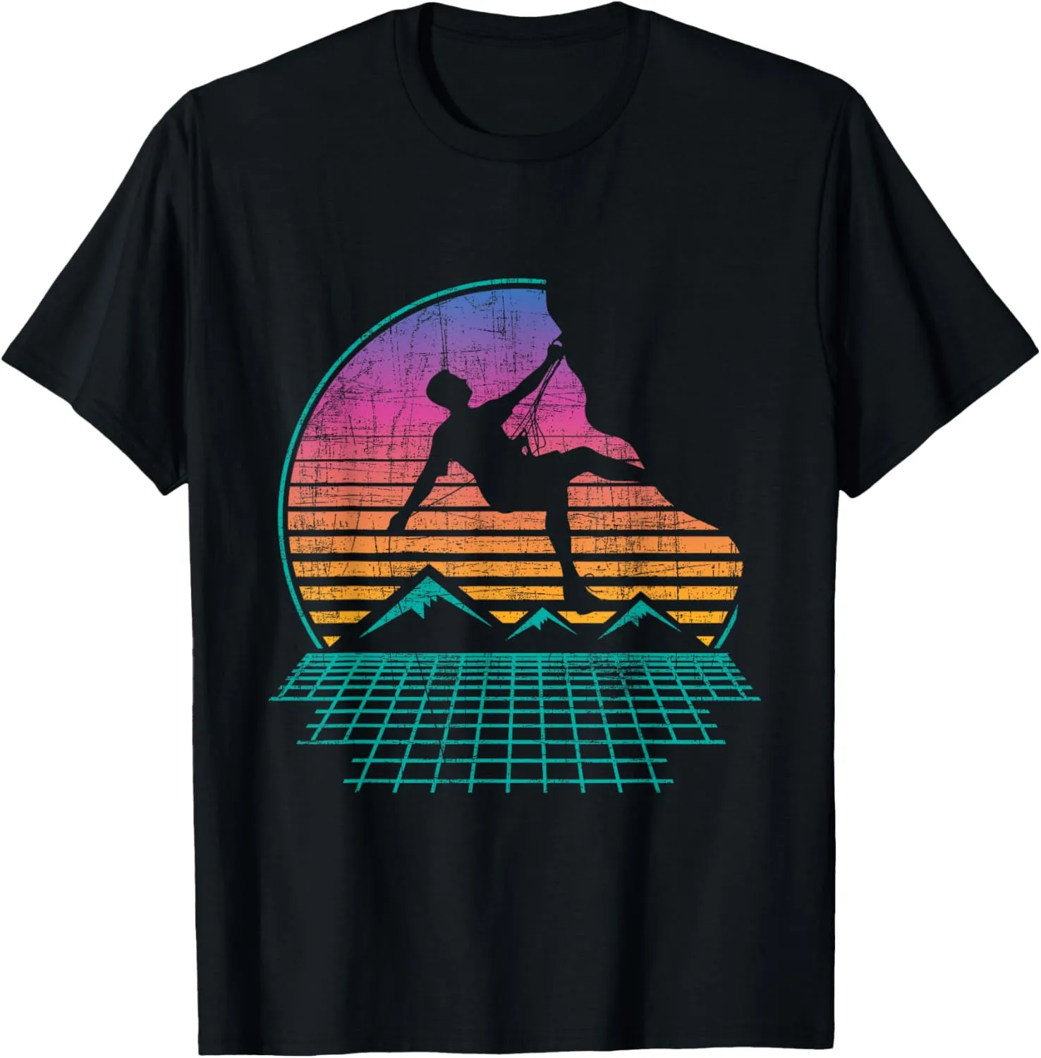 Retro Vintage Rock Climbing - Bouldering Climber Lover T-Shirt