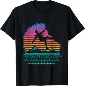 Retro Vintage Rock Climbing - Bouldering Climber Lover T-Shirt