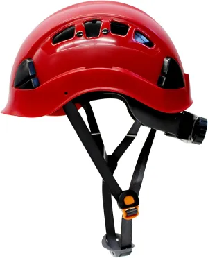 RK-SAFETY Adjustable ABS Climbing Helmet, 6-Point Suspension, Designed for Climbing, Riding and Construction-RED-Set of 2