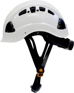 RK-SAFETY Adjustable ABS Climbing Helmet, 6-Point Suspension, Designed for Climbing, Riding and Construction-White