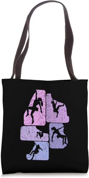 Rock Climbing Climber Bouldering Boulder Women Girls Tote Bag