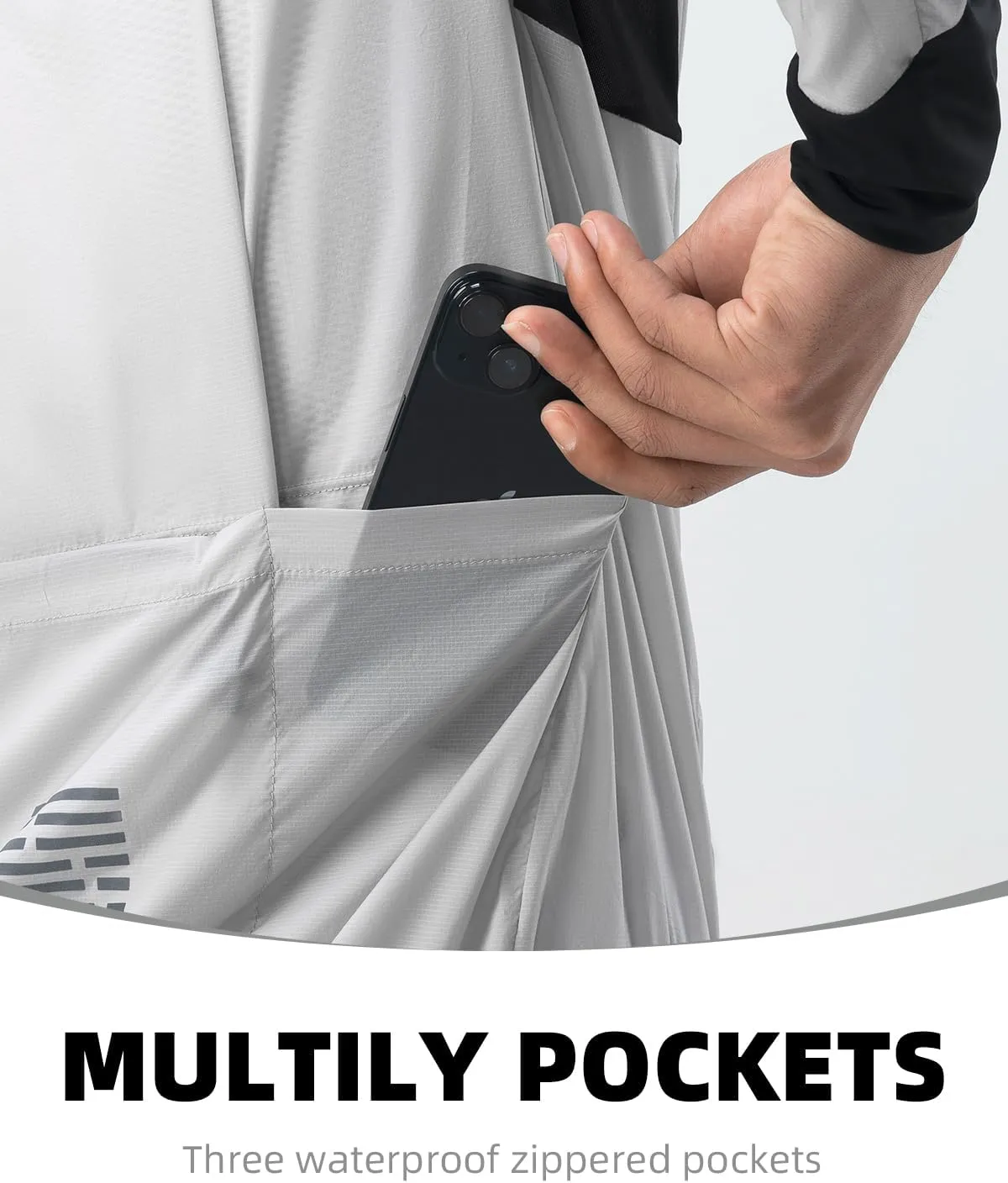 ROCKBROS Windbreaker for Women and Men - Lightweight Reflective Running and Cycling Jacket
