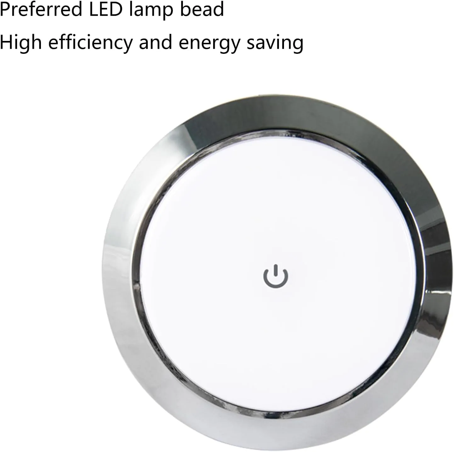 Round Dome Light SurfaceMount LED Ceiling Downlight for Campervan Marine Touch 12/24V Marine Ceiling Roof Light