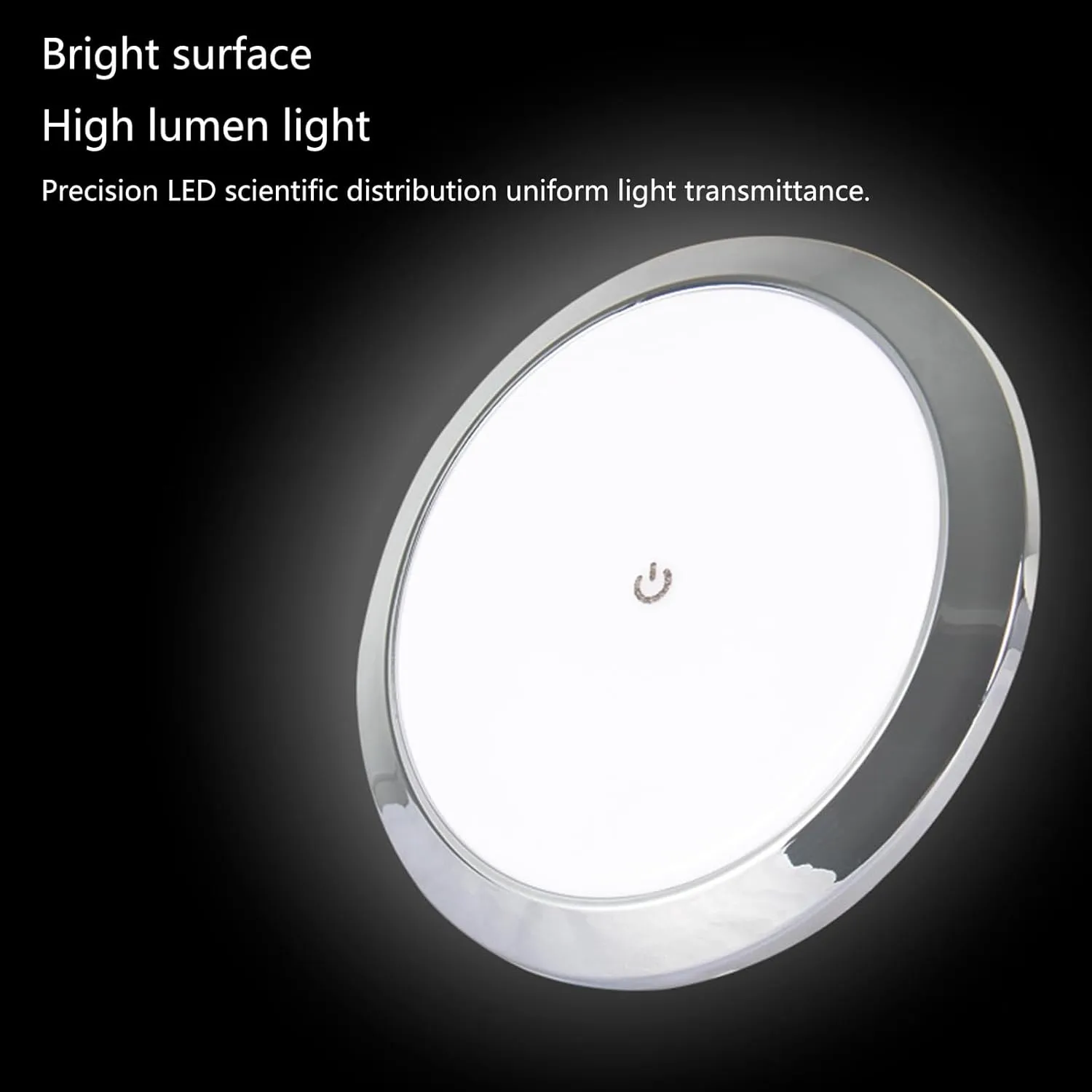 Round Dome Light SurfaceMount LED Ceiling Downlight for Campervan Marine Touch 12/24V Marine Ceiling Roof Light