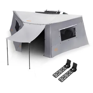San Hima 180 Degree Awning With Side Wall Free-Standing Camping    "L" Bracket