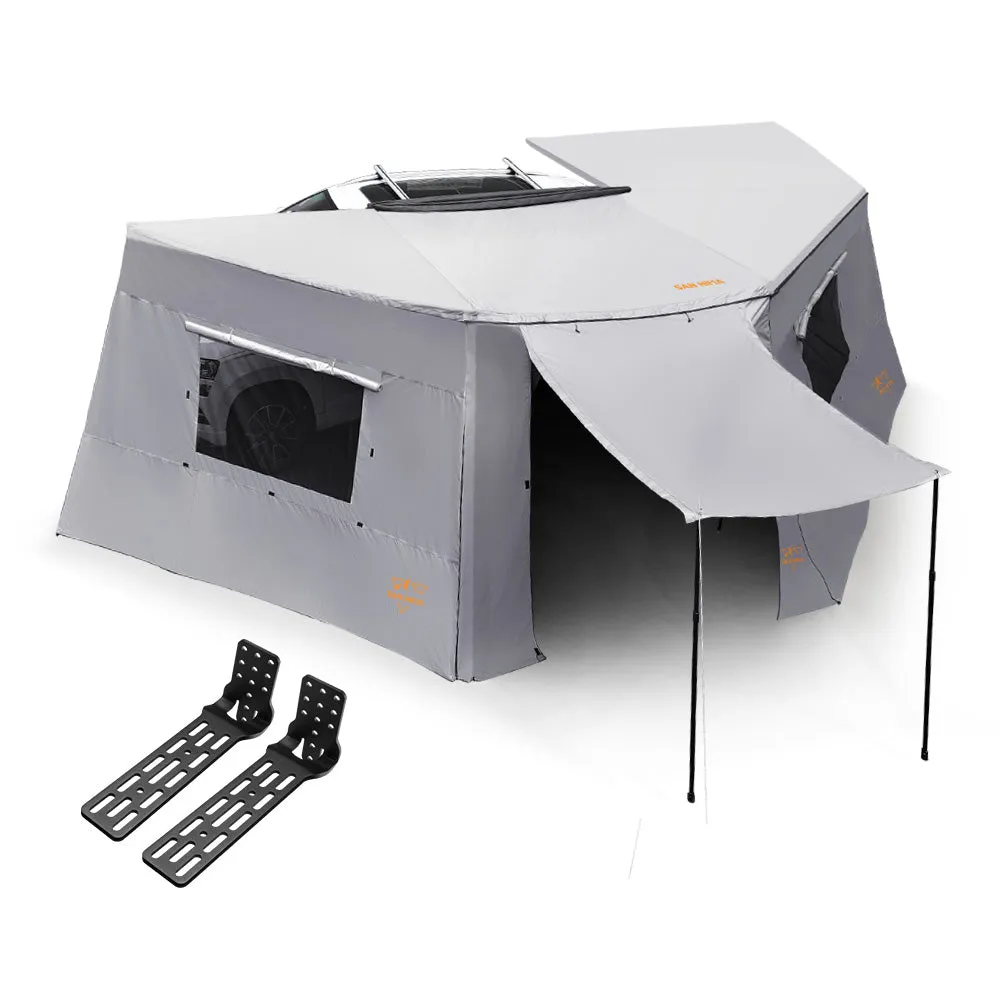 San Hima 270 Degree Awning With Side Wall Free-Standing Camping    "L" Bracket