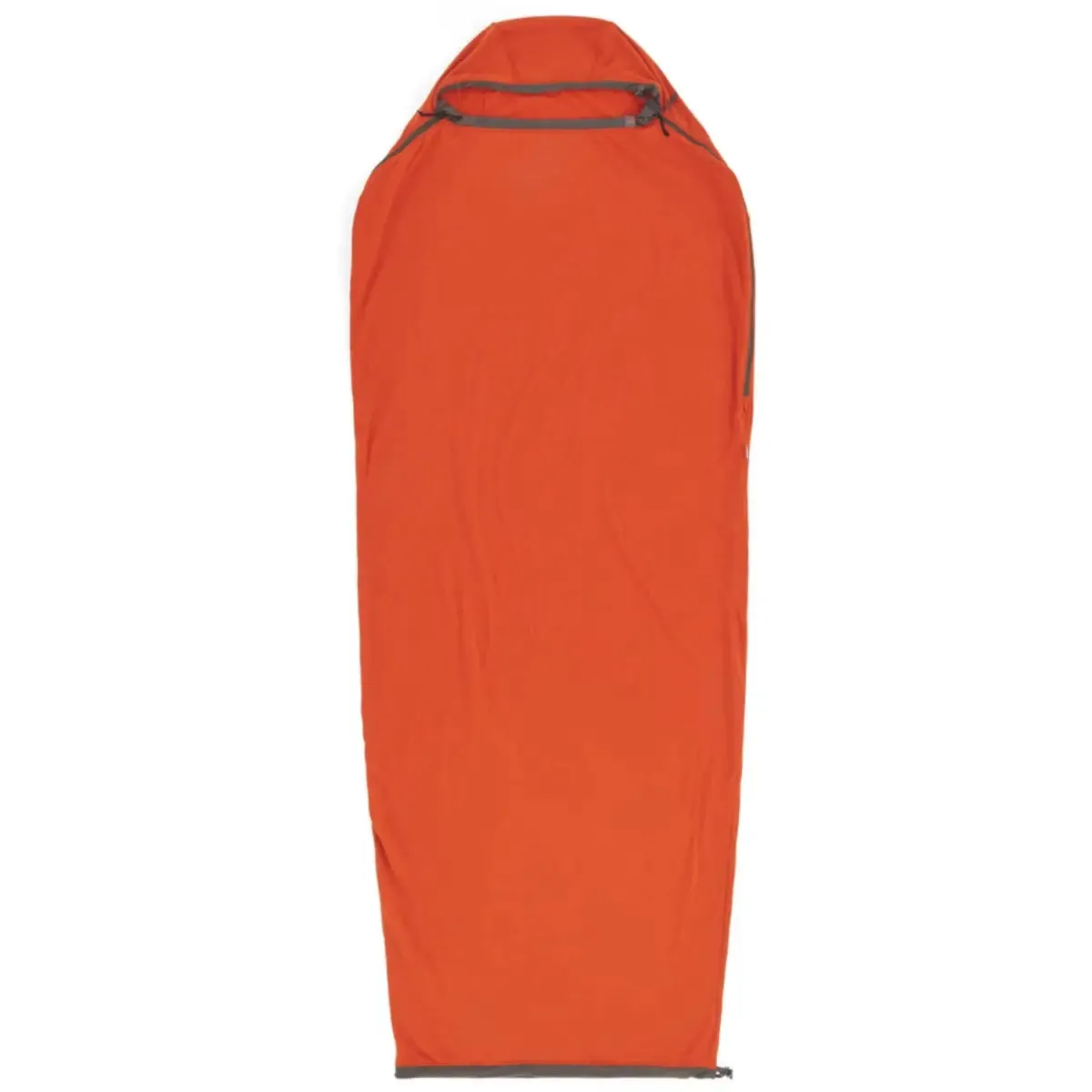 Sea To Summit Reactor Fleece Sleeping Bag Liner - Standard Mummy with Drawcord - Orange