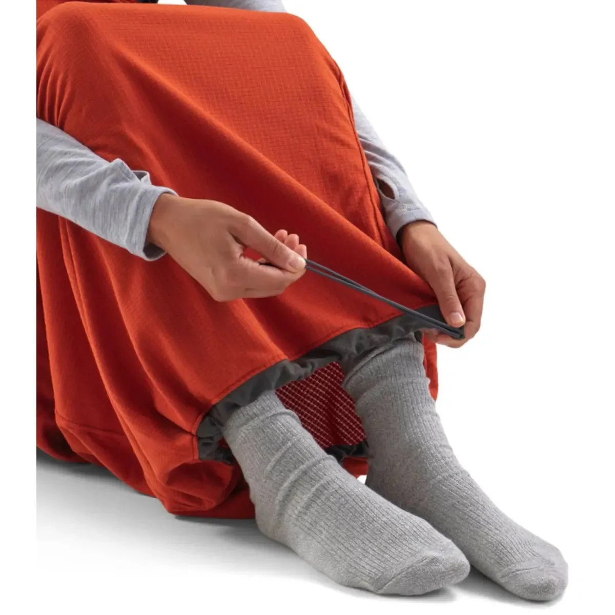 Sea To Summit Reactor Fleece Sleeping Bag Liner - Standard Mummy with Drawcord - Orange