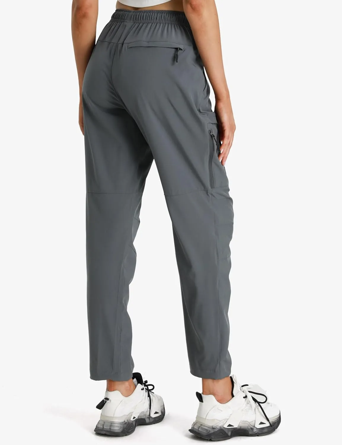 Seamaid Women's Hiking Pants Quick Dry Lightweight Water Resistant Cargo Pants with Zipper Pockets Travel Outdoor