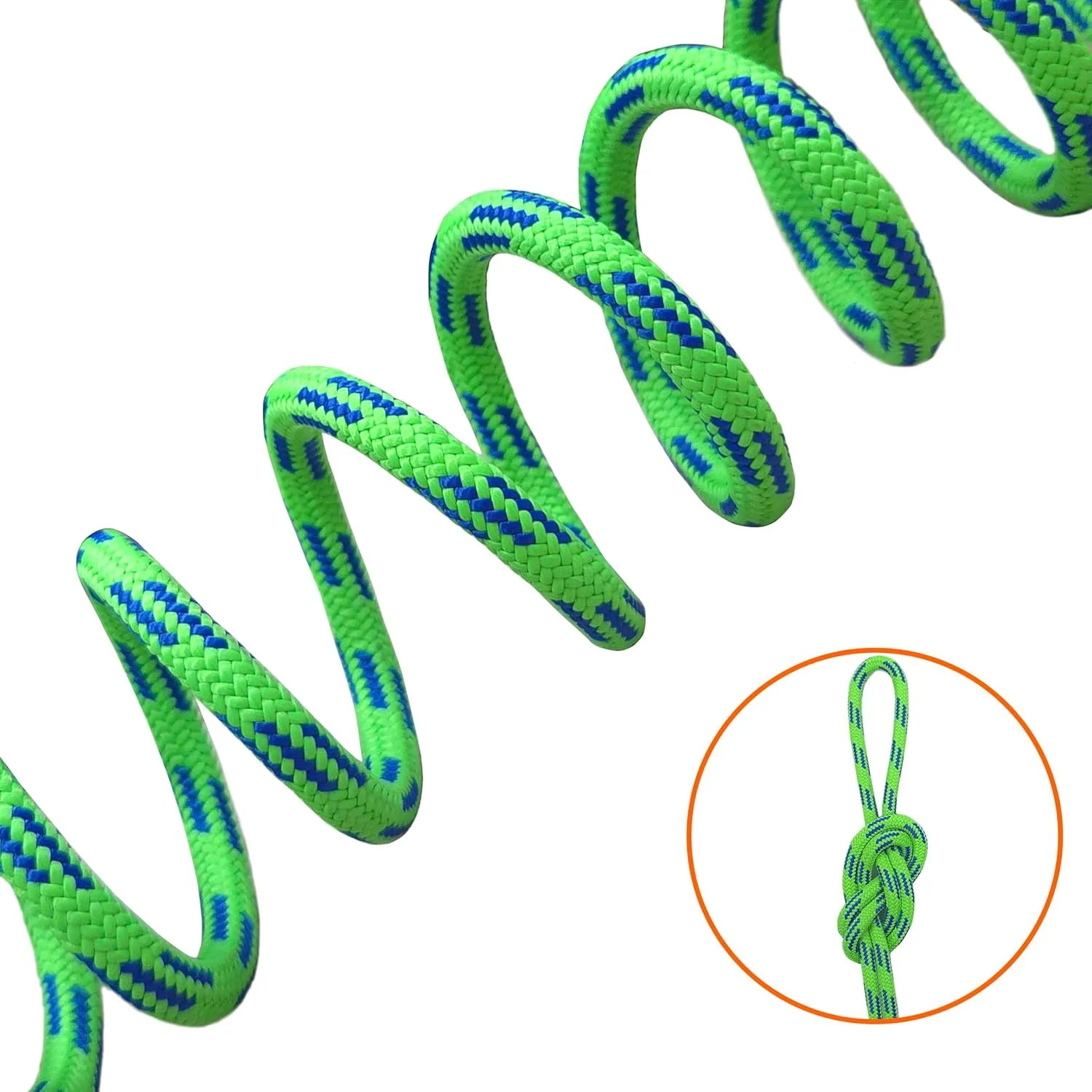 SEAMUS 6mm Prusik Accessory Cord 30M (100ft) Rock Climbing Rope High Tensile Strength Rock Climbing Accessories Cord Double Braid Nylon Cord for Mountain Tree Climbing, Canyoneering,Fire Rescue