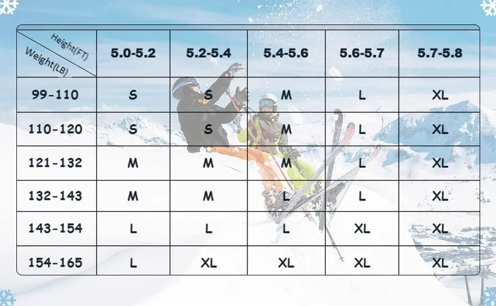 SEARIPE Womens Ski Pants Waterproof Ski Bibs Women Insulated Snow Bibs Adjustable Overalls Ripstop Snowboard Pant
