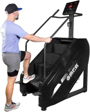SFE - Stepmill Pro Stair Stepper, Stair Climber with Adjustable Resistance and Pre-Programmed Workouts, Stair Stepper for Home and Gym, 57" x 32" x 78"