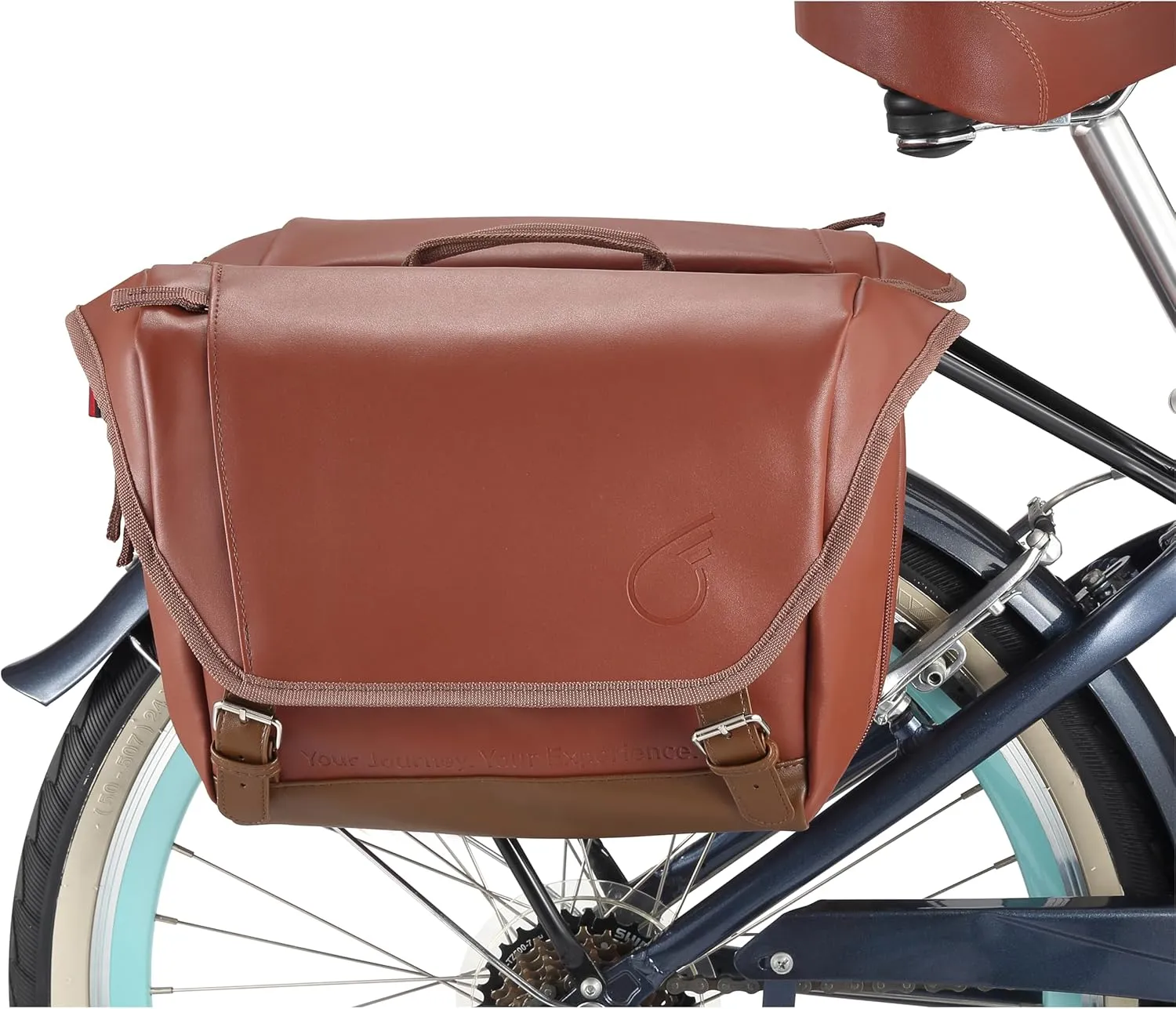 sixthreezero Dual Sided Bike Bag for Rear Rack, Waterproof Universal Bicycle Double Pannier Storage Bags, Cargo Trunk with Carry Handle