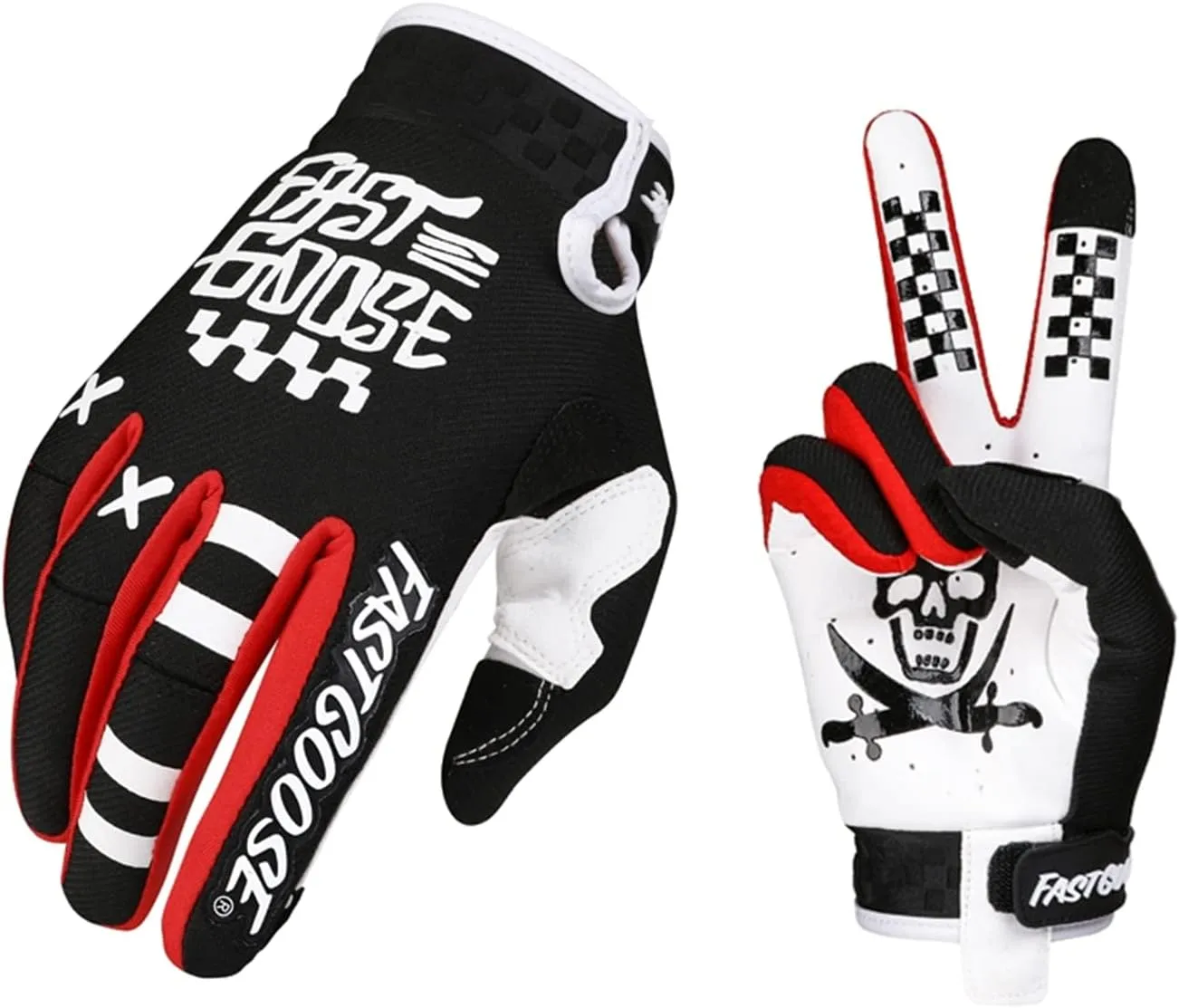 Skull Cycling Gloves Mountain Bike Gloves for Outdoor Sports, Driving, Climbing for Men & Women