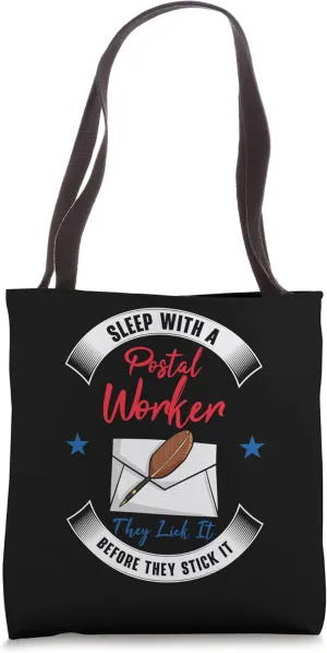 Sleep With A Postal Worker Mail Delivery Men Postman Mail Tote Bag